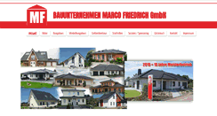 Desktop Screenshot of bauunternehmen-marco-friedrich.de