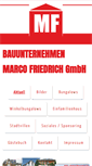 Mobile Screenshot of bauunternehmen-marco-friedrich.de